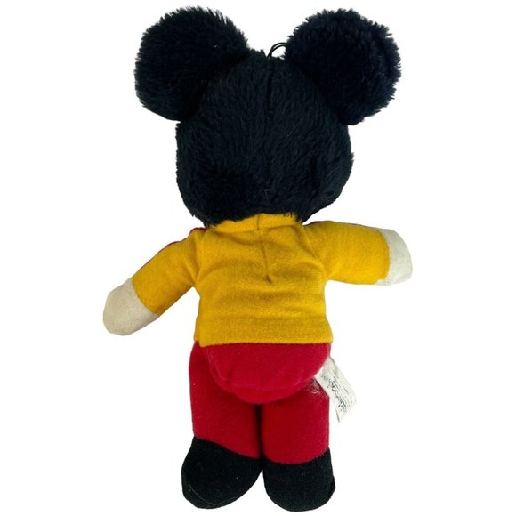Vintage Knickerbocker Mickey Mouse Power Plush 10” Stuffed Animal Disney Toy - Picture 7 of 9